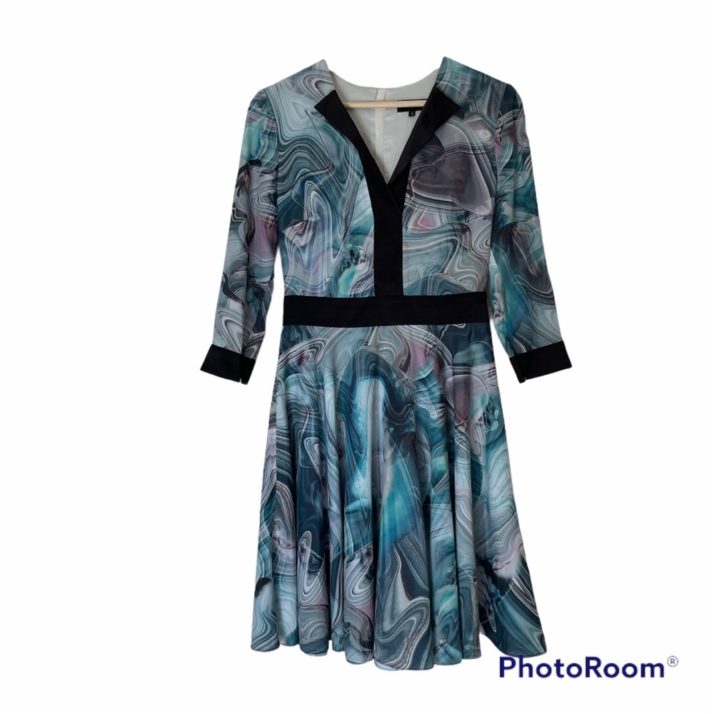 Ted Baker London Watercolor Marble Dress - Size 1